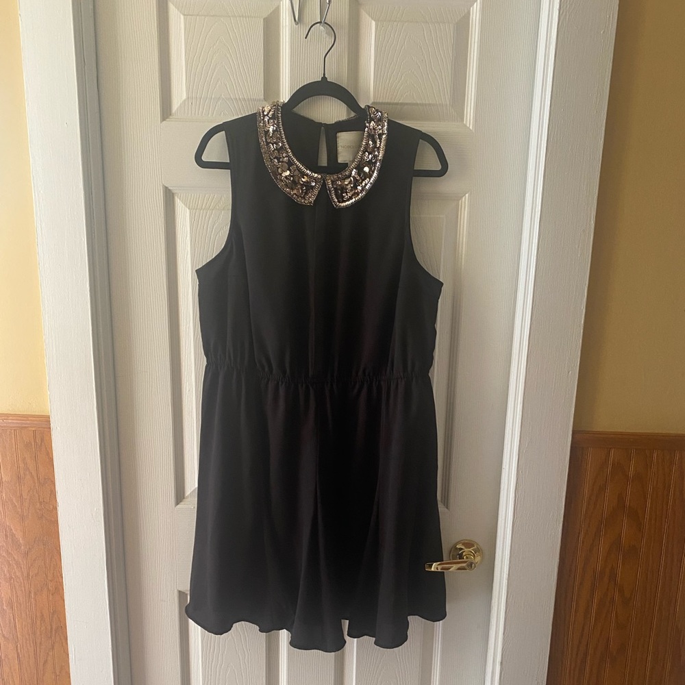 Modcloth Sequined Collar Dress